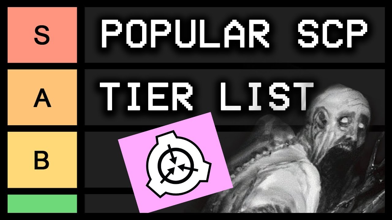 Popular SCP tier list ✅ (Millar : Recess)
