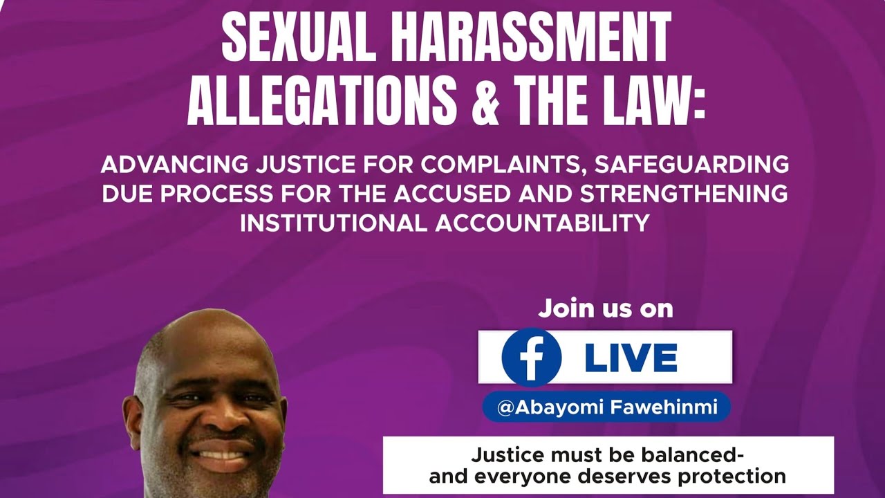 Sexual Harassment Allegations and the Law.