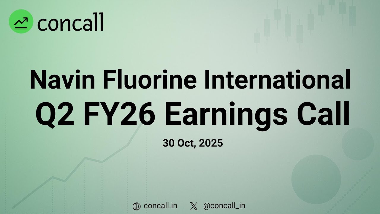 Navin Fluorine International Ltd Q2 FY26 Earnings Conference Call | Concall.in