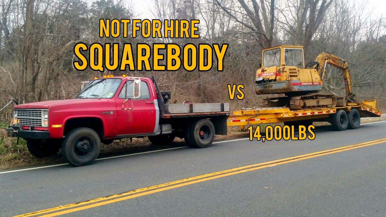 Squarebody Towing Excavator & I Broke the CATERPILLAR D4D