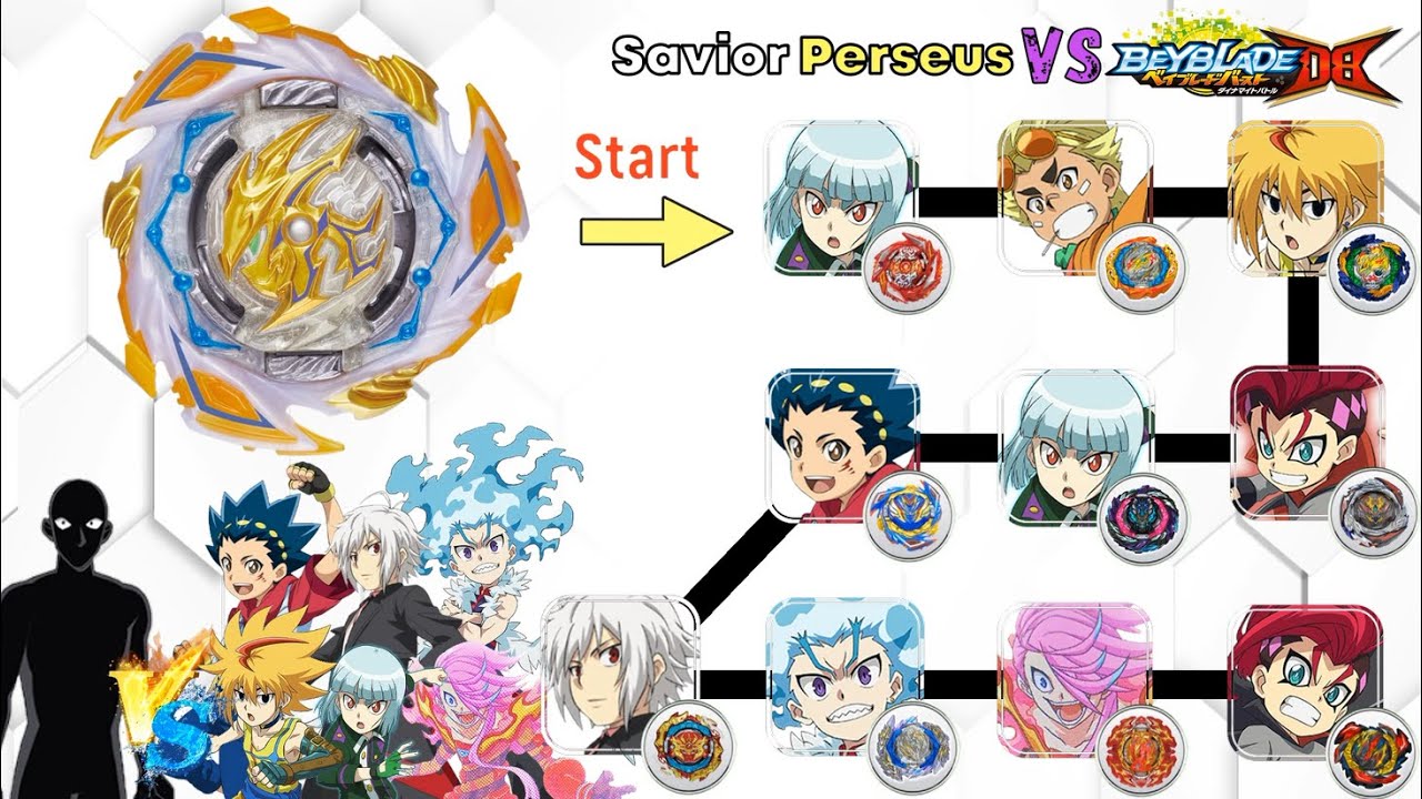 Savior Perseus VS ALL Season 6(DB) Marathon Battle Beyblade Burst DB 베이블레이드 버스트 DB ベイブレードバーストDB