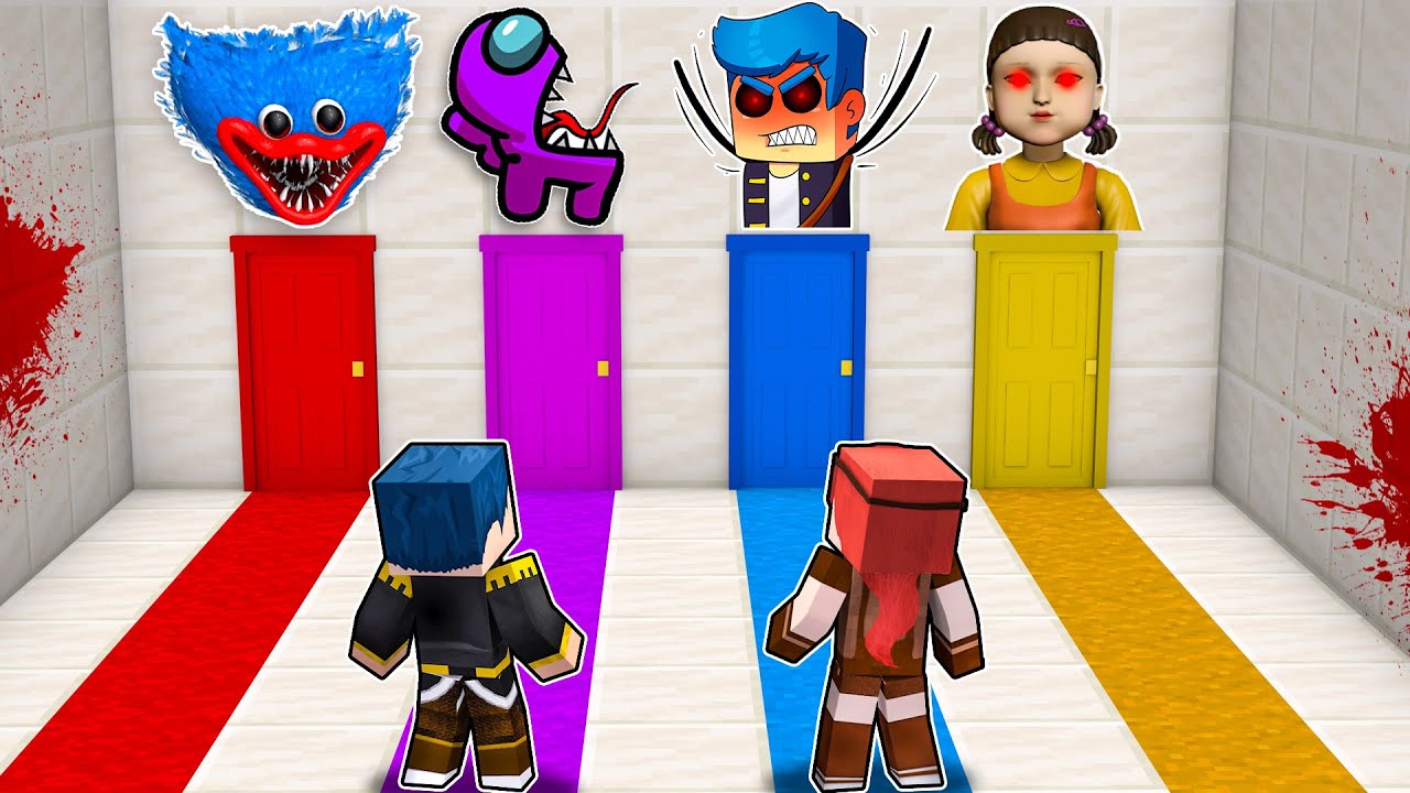 NON SCEGLIERE LA PORTA SBAGLIATA DEL TERRORE! - MINECRAFT