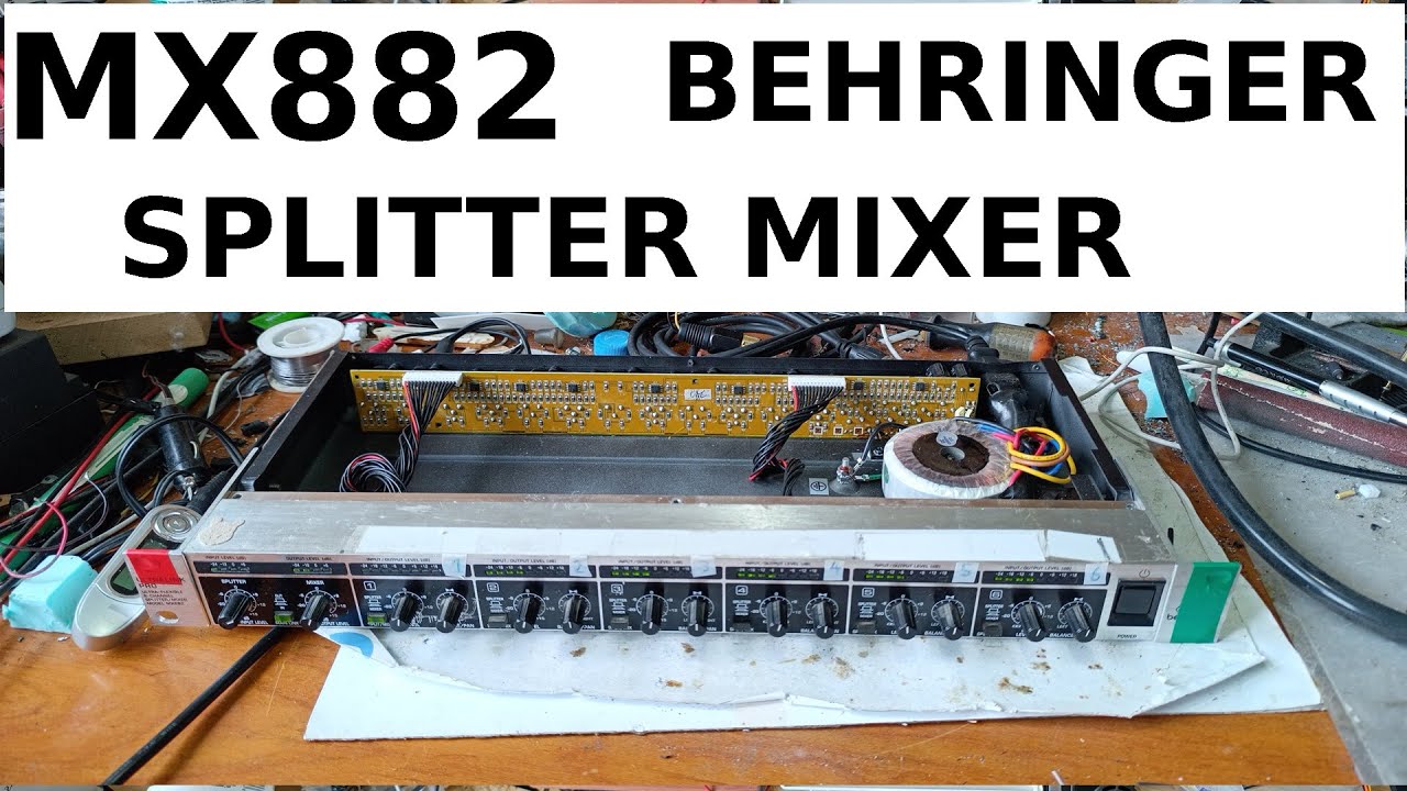 Behringer Splitter Mixer MX882 Presentation