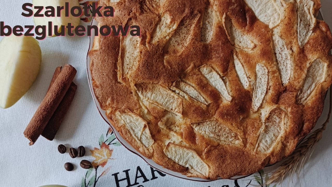 Szarlotka bezglutenowa, bez cukru. Fit, idealna dla diabetyka.
