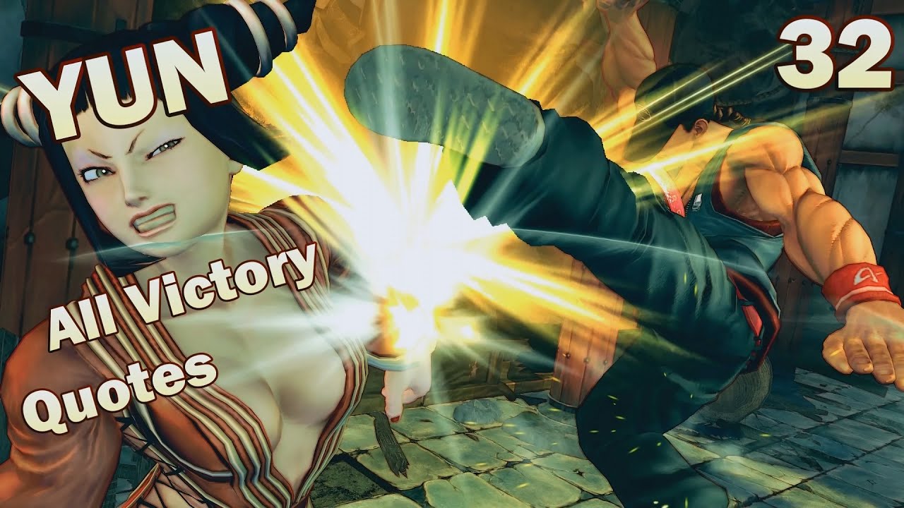 Yun - All Victory Quotes ( ARCADE MODE ) / Ultra Street Fighter 4