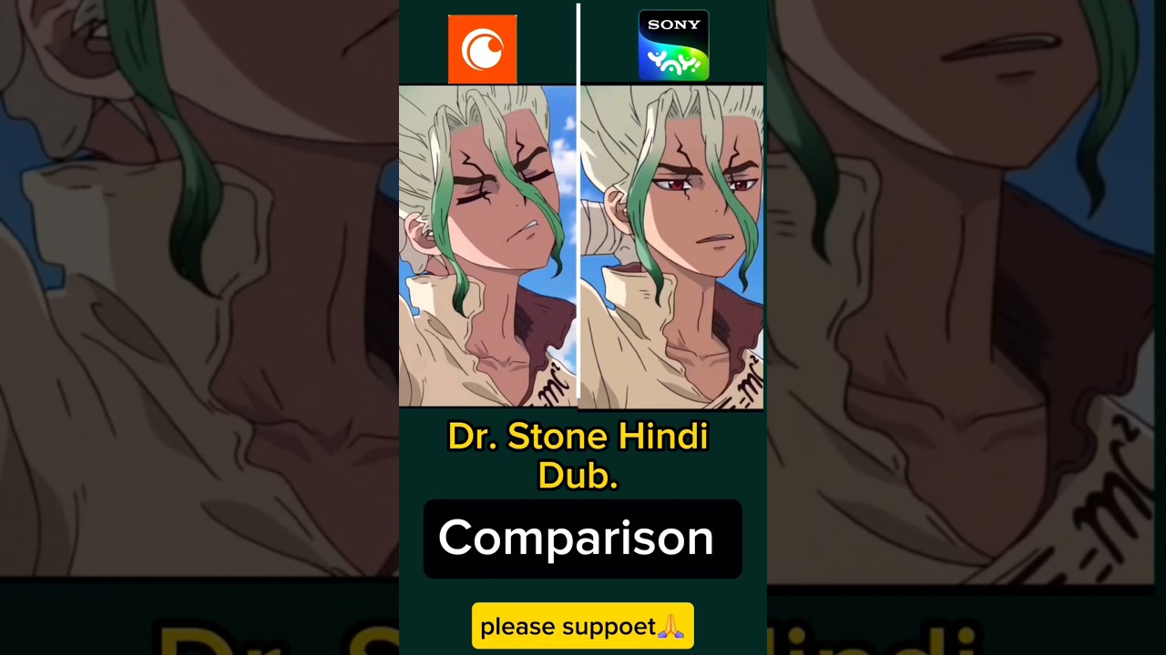Dr. Stone Hindi Dub War! Sony Yay! vs Crunchyroll 🎙️#drstone #anime #dubcomparison