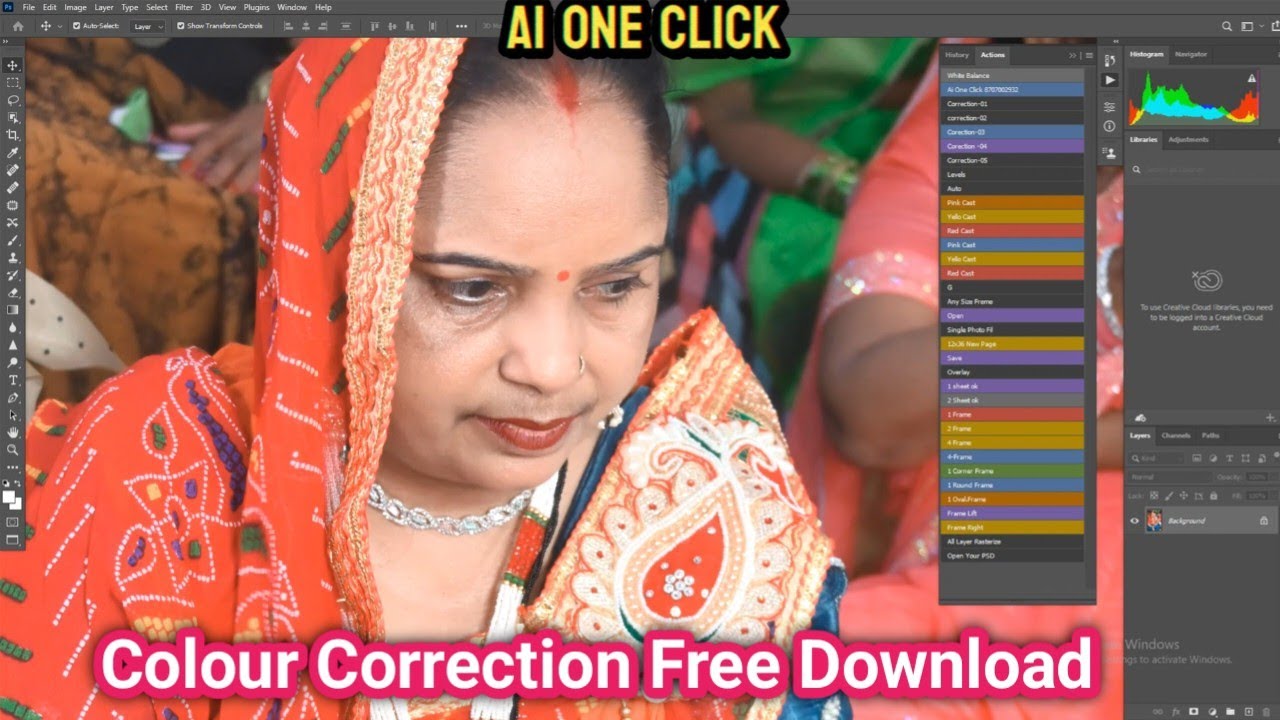 @AiOneClick #ColorCorrectionAction \ free download