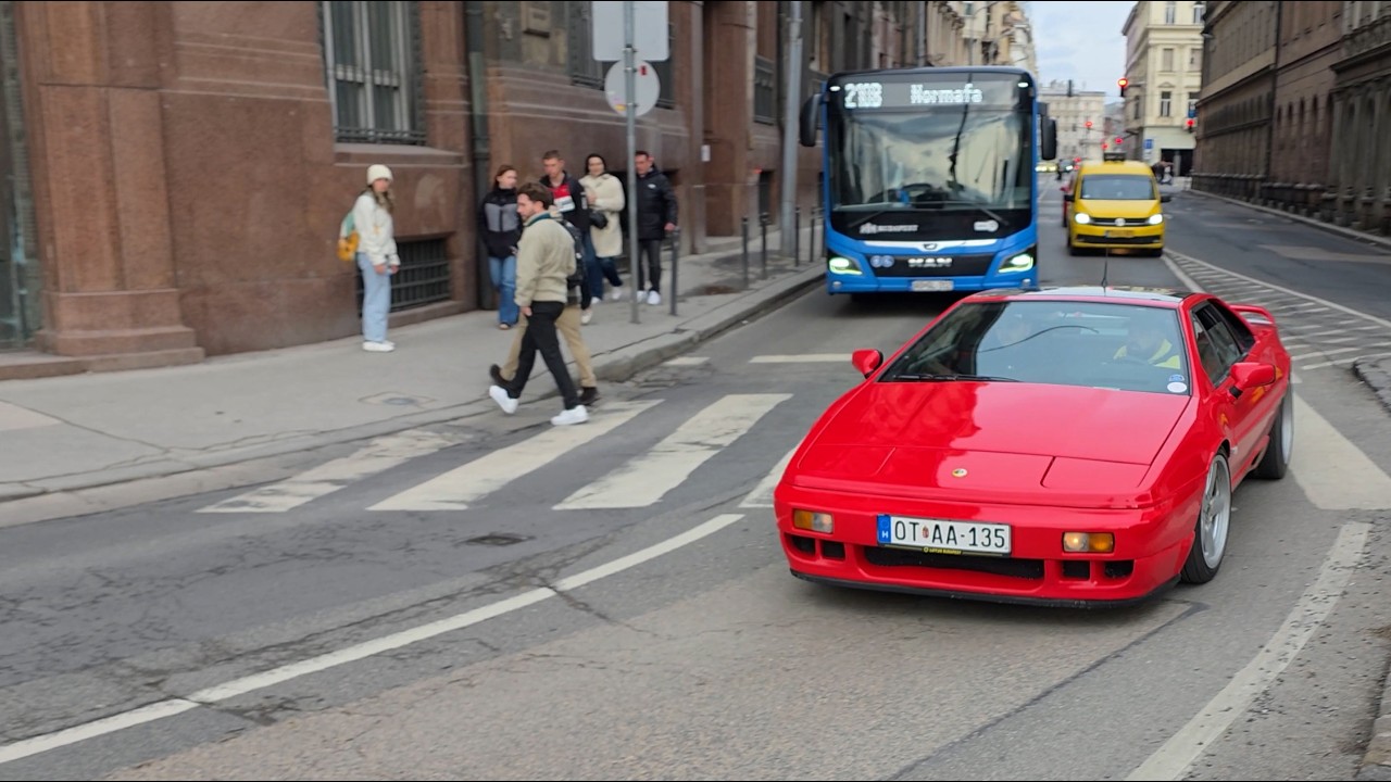 CAR SPOTTING IN BUDAPEST CARS BRUTAL ACCELERATION AND SQUEALING TIRES