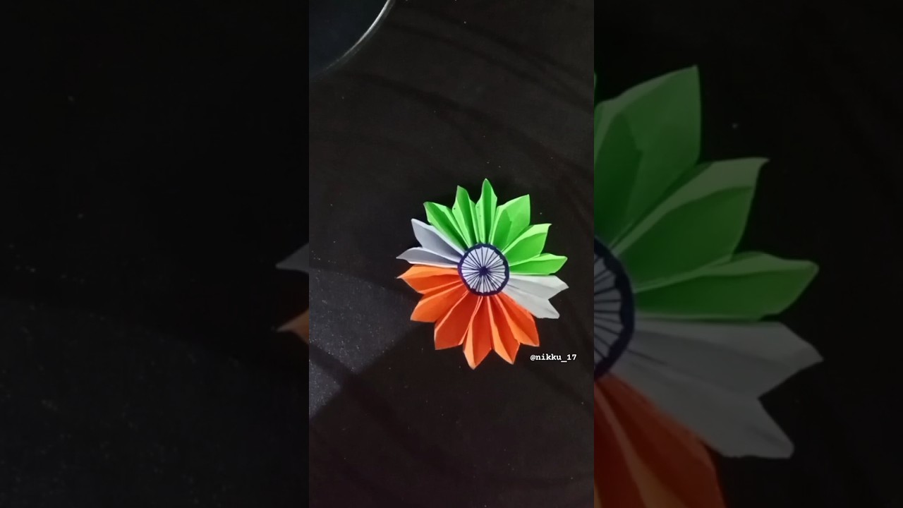 DIY independence day badge🇮🇳❤️