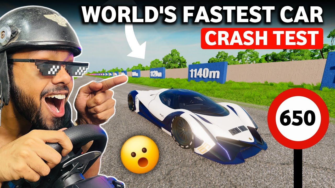 Fastest Hypercar Devil Sixteen Crash Test - AFKaman