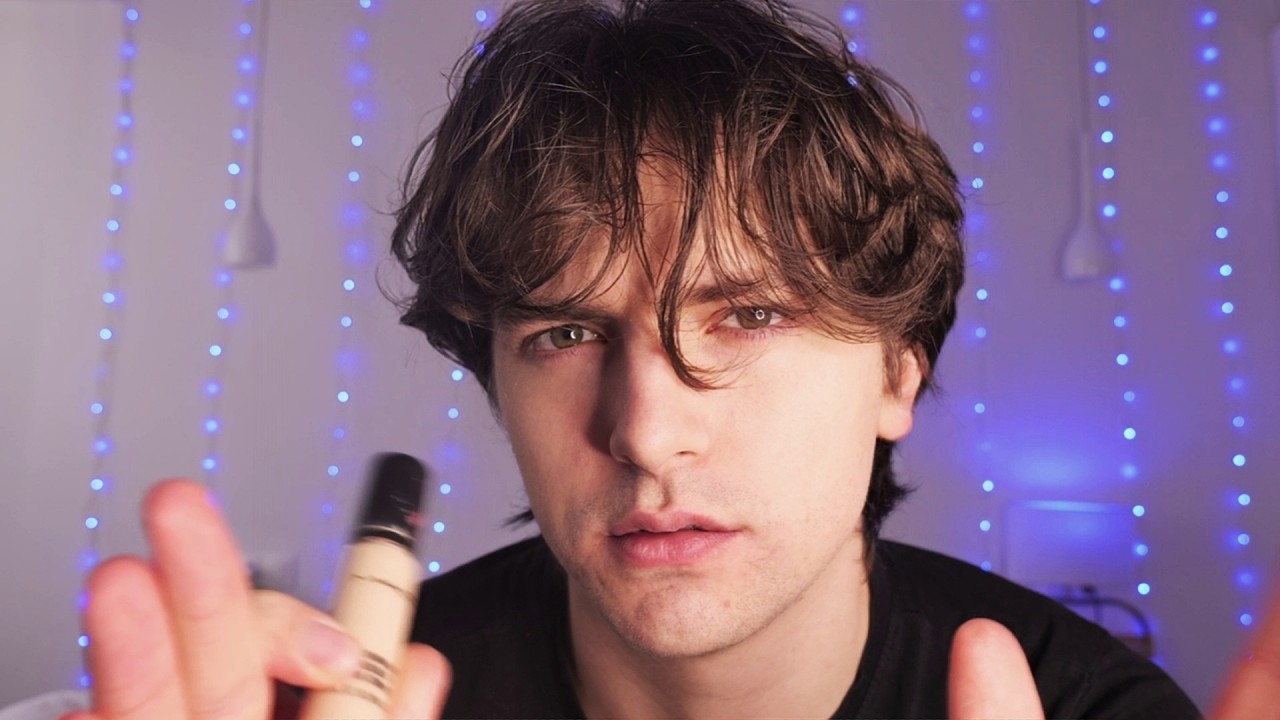 you broke both hands so your brother does your makeup - asmr
