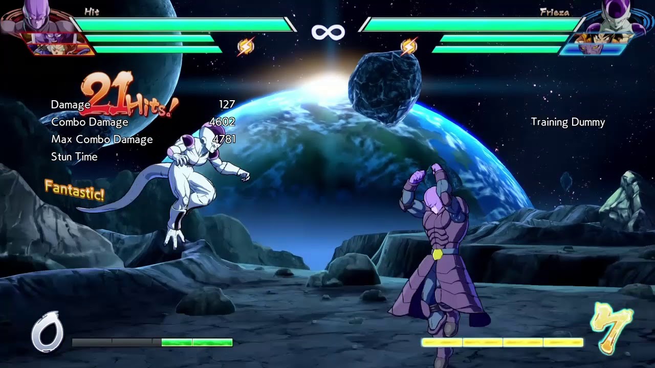 DBFZ Hit No assist Midscreen combo I forgot