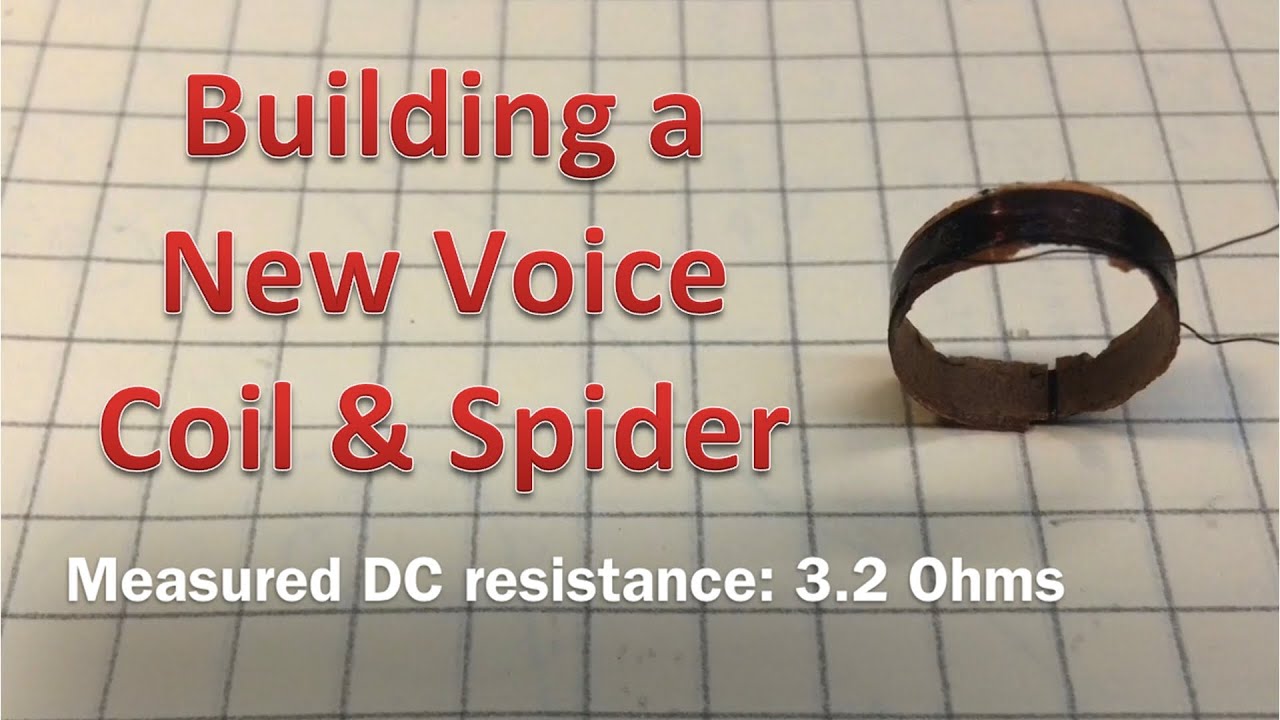 Musicaire Radio - Building a New Voice Coil & Spider