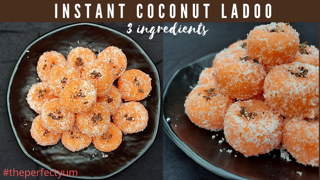 RAKSHA BANDHAN SPECIAL NARIYAL LADOO | INSTANT COCONUT LADOO | 3 INGREDIENTS SWEET
