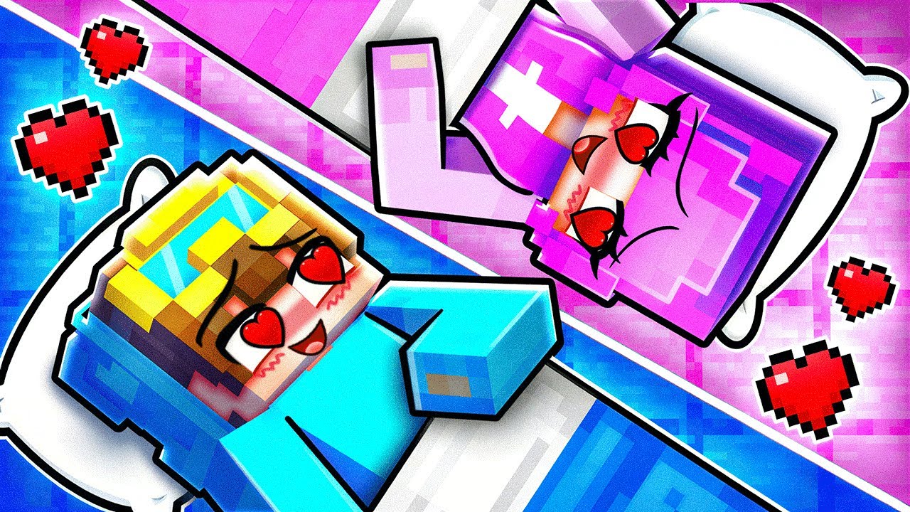 NICO KISSES ZOEY At A SLEEPOVER PARTY in Minecraft…