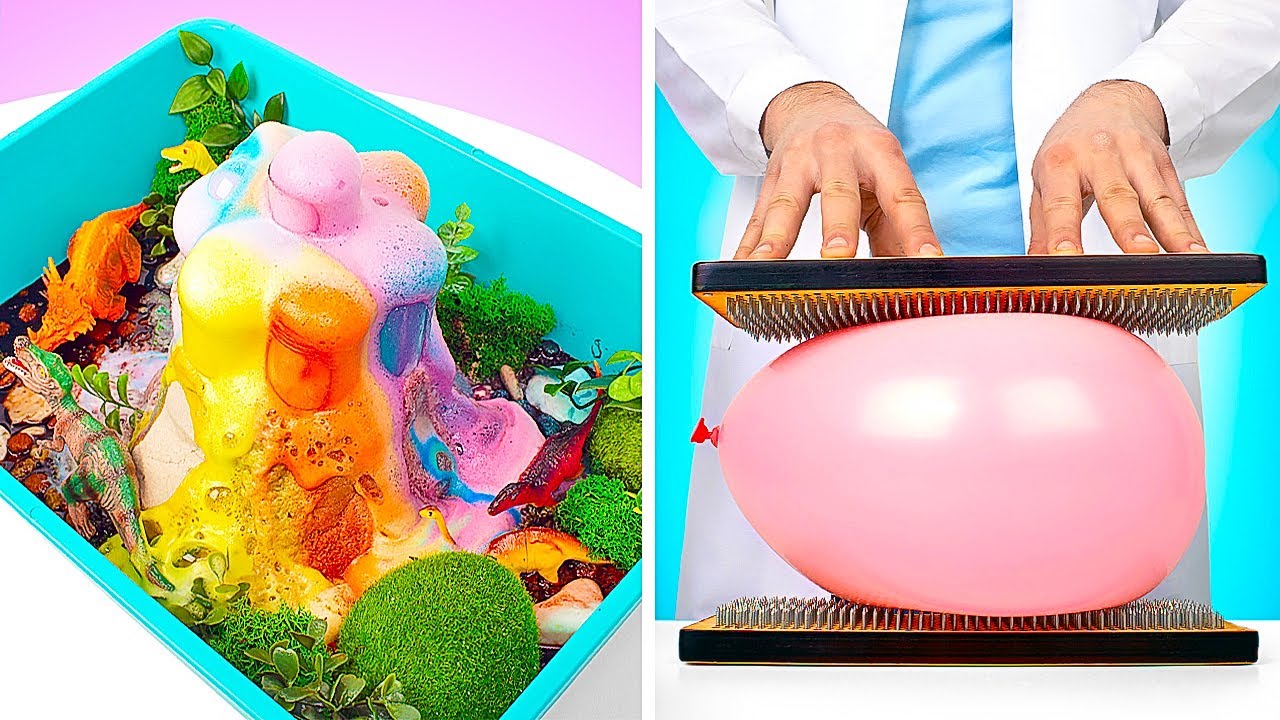Eksperimen Sains Anak di Rumah! || DIY Gunung Berapi Mini dan Trik-Trik Sains Seru Lain