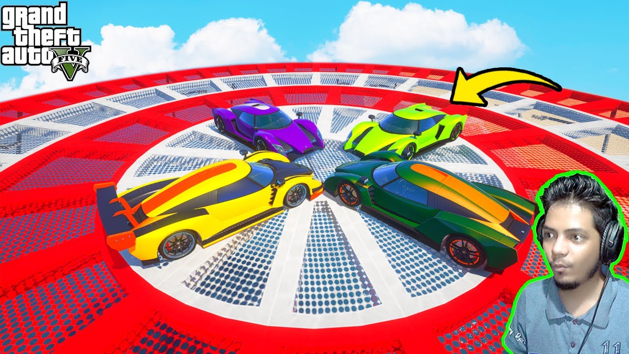 Car Vs Car Sumo Fight 99.888% People Start Crying in This Race GTA 5