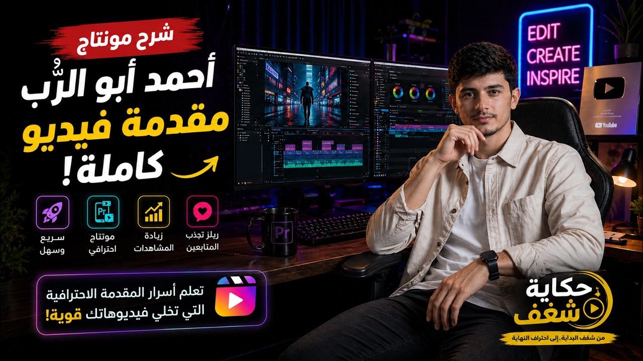 شرح مونتاج أحمد أبو الرُب ( مقدمة فيديو كاملة ) @aburob