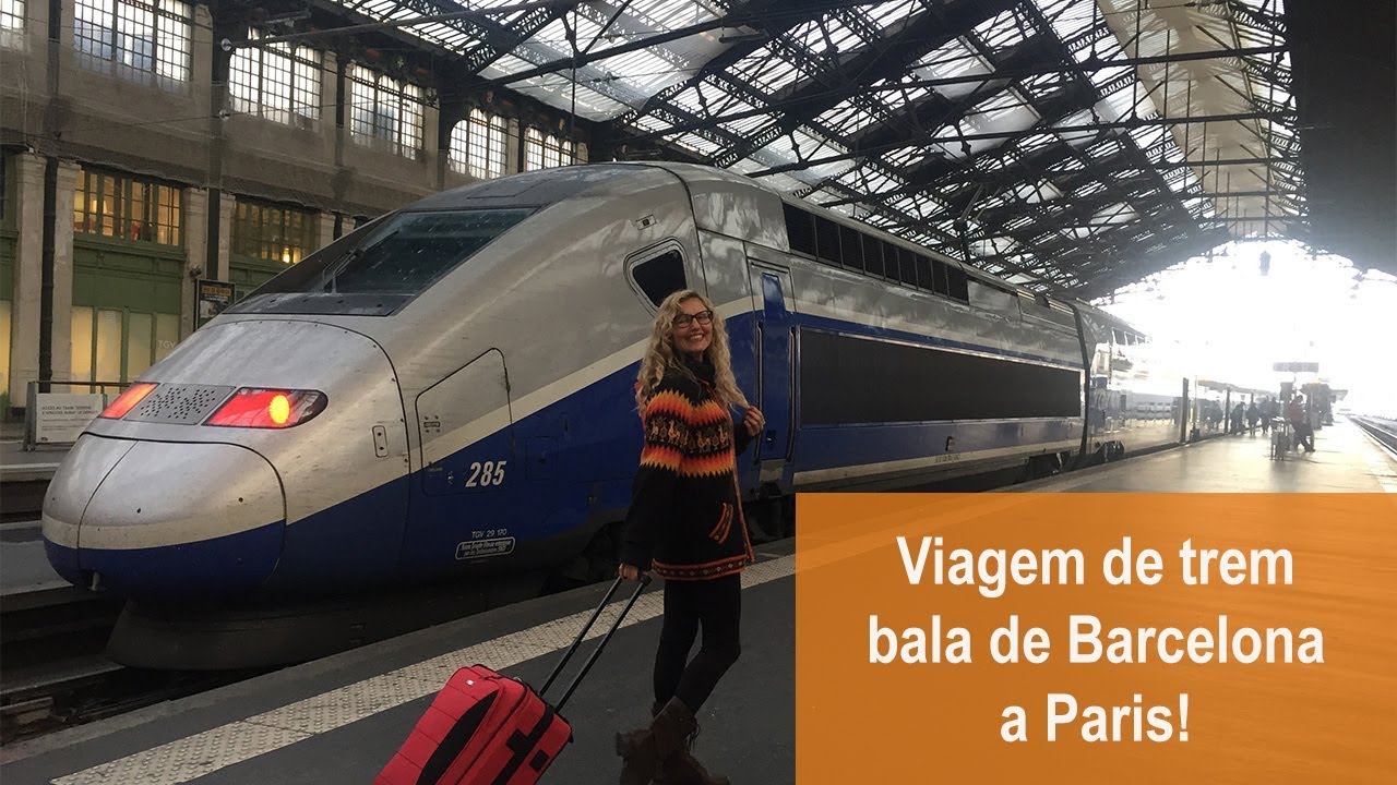 Viagem de trem bala de Barcelona a Paris!