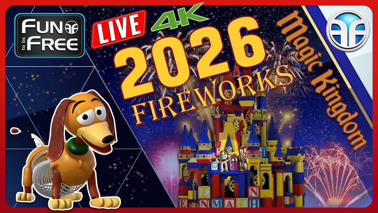 🔴 Walt Disney World LIVE Stream: Magic Kingdom 2026 Fireworks Spectacular [4K]