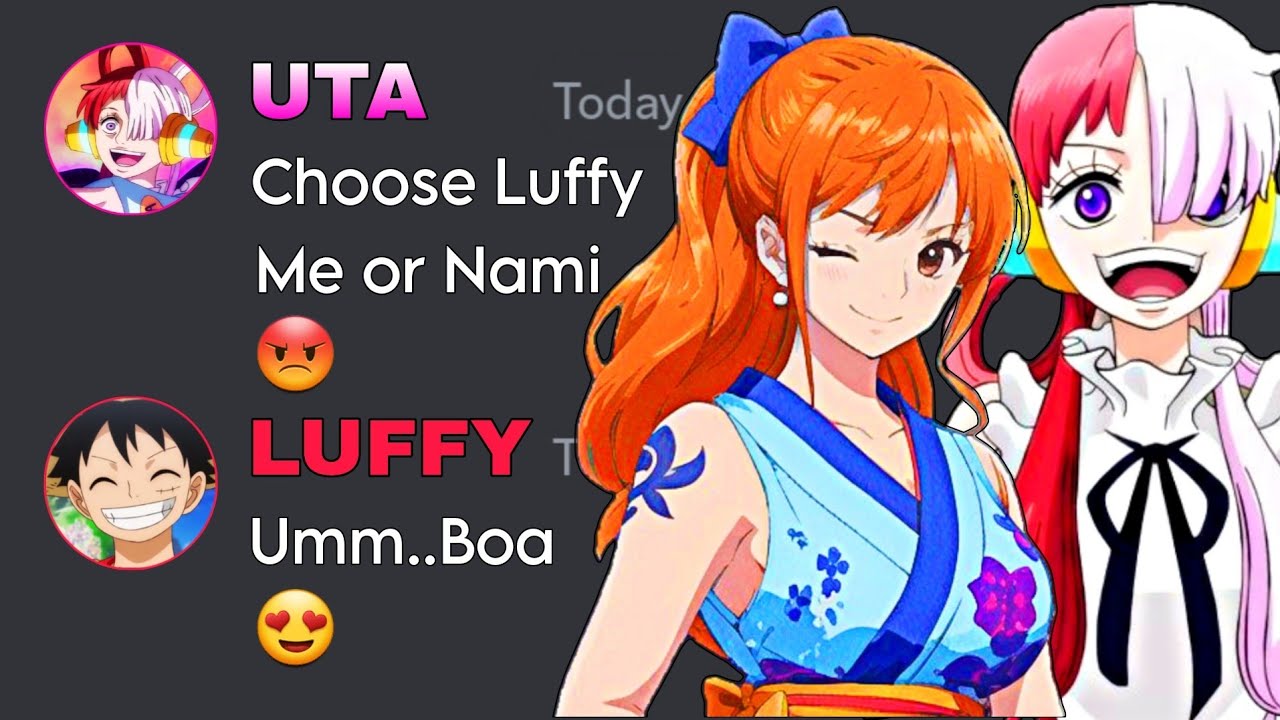 Luffy Uta Nami stuck in a Elevator | One Piece discord server