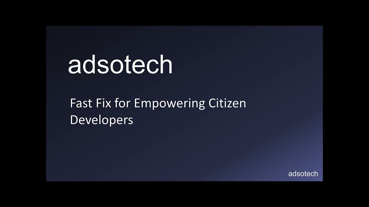 Fast Fix Overview