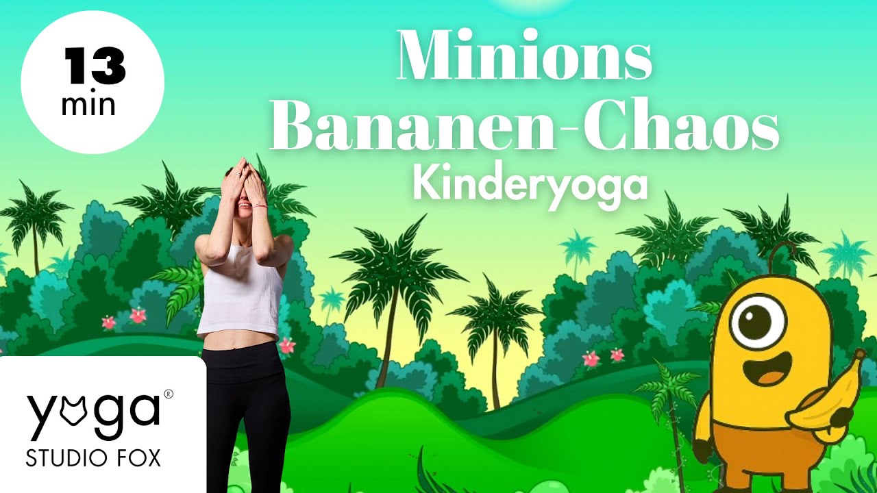 Kinderyoga mit Minions | Lustiges Bananen-Chaos im Dschungel | Yoga für Kinder 4-8 Jahre