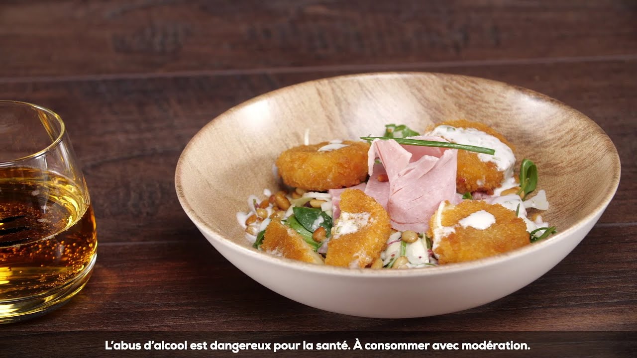 Coop'Chef : Salade gourmande au camembert pané