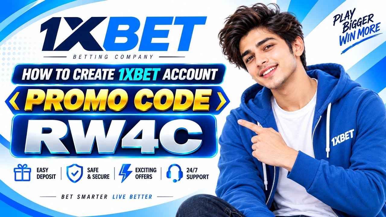 1XBET PROMO CODE / FREE BOOST 1XBET FOR REGISTRATION / PROMO CODE NEW - RW4C  / 1XBET 2026