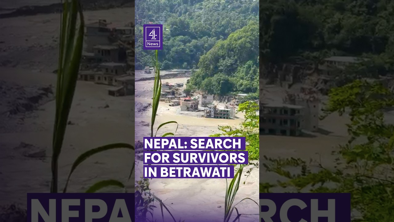 Nepal: Search for survivors in Betrawati #Nepal #NepalFlood