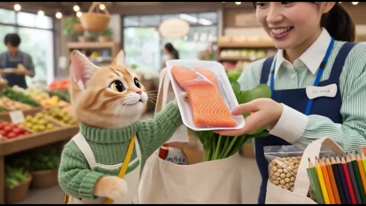 Meow Meow Eating Time 🐱🍽️Happy Cat, Yummy Food! 🐱🍖