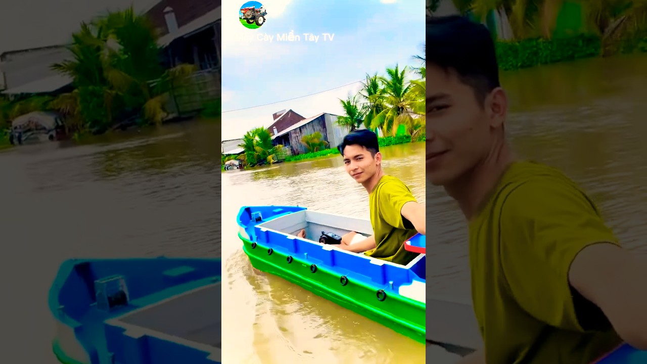 Xà Lan Mini Trên Sông Hay#agrimotor #máycàymiềntâytv #tractor #mientay
