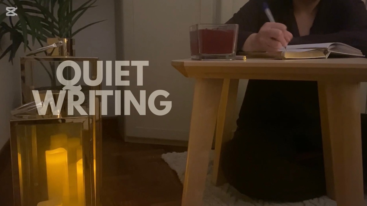 🕯️Cozy Golden Hour Study With Me | 30 Minutes of Real-Time Journaling (No Talking)