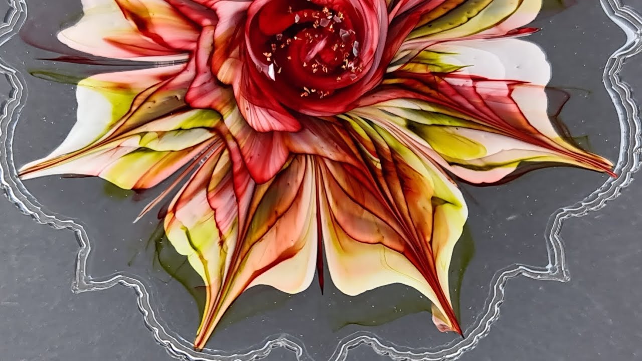 #276 Einfache Kunstharz Blumen 💐 Simple resin flowers 💐