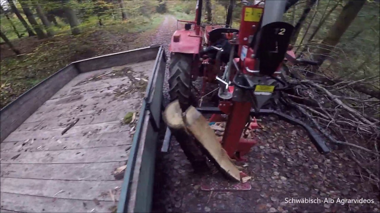 Holz spalten mit IHC 423 & Vogesenblitz VP 12