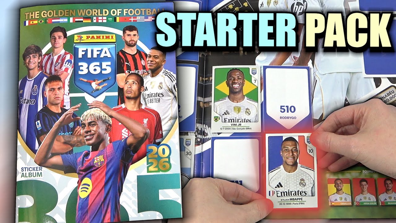 Panini 2026 FIFA 365 Starter Pack | New Sticker Album & Album Update (Panini Sticker Collection)