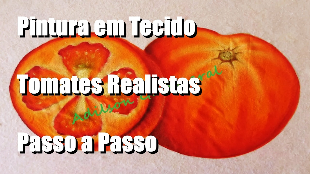 Como Pintar Tomates - Tecido