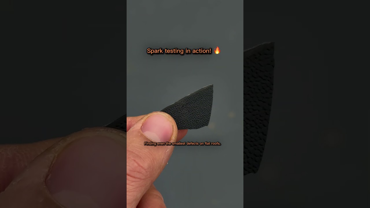 Flat Roof Spark Test – Detecting Even the Smallest Defects! 🔥
