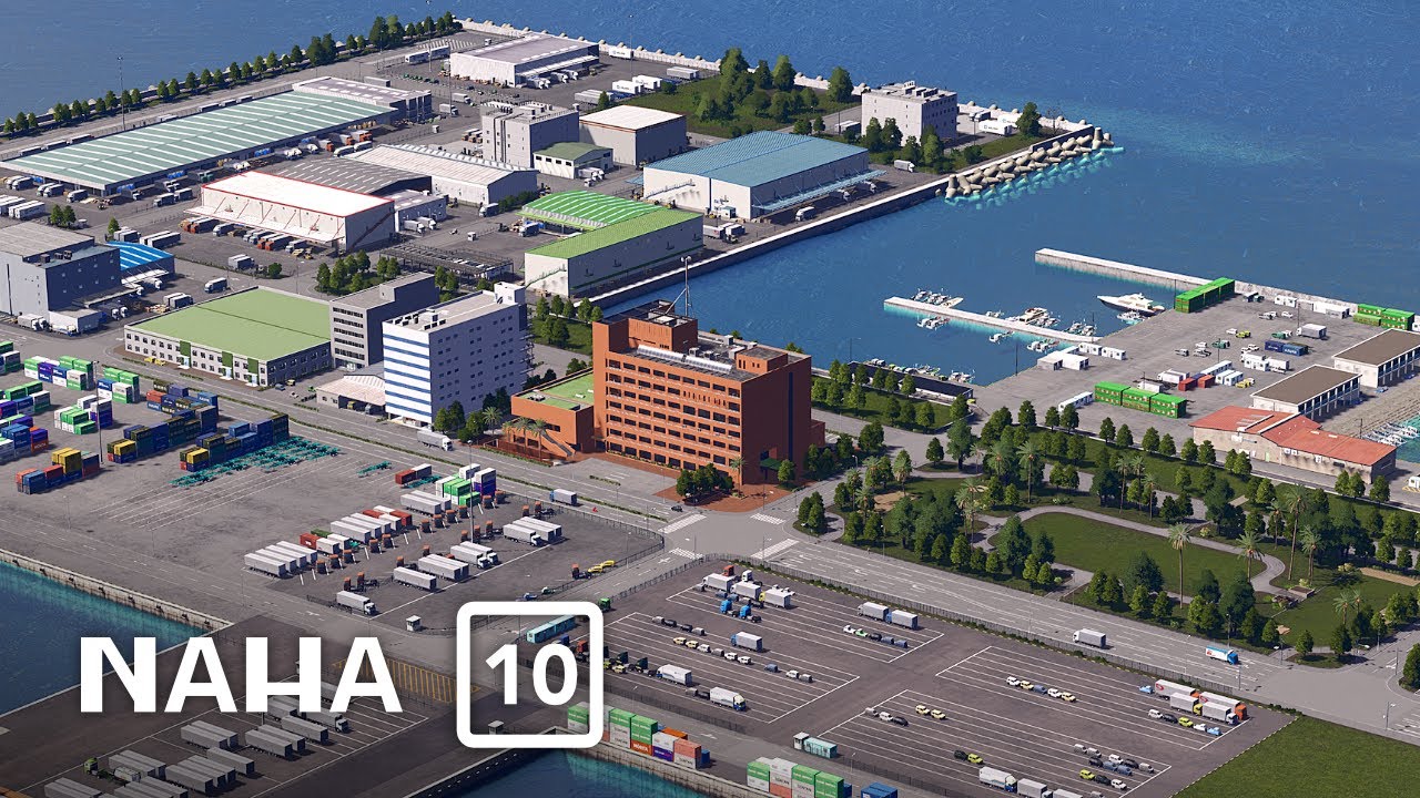 Detailed Fishing Port & Coast Guard | Building The Harbor (Pt. 3) - Cities Skylines | Naha [EP 10]