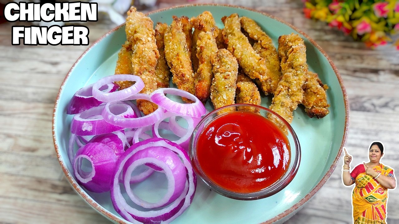 ব্রেডক্রাম্বস ছাড়াই মুচমুচে চিকেন ফিঙ্গার | Crispy Chicken Finger Trick @PengThali