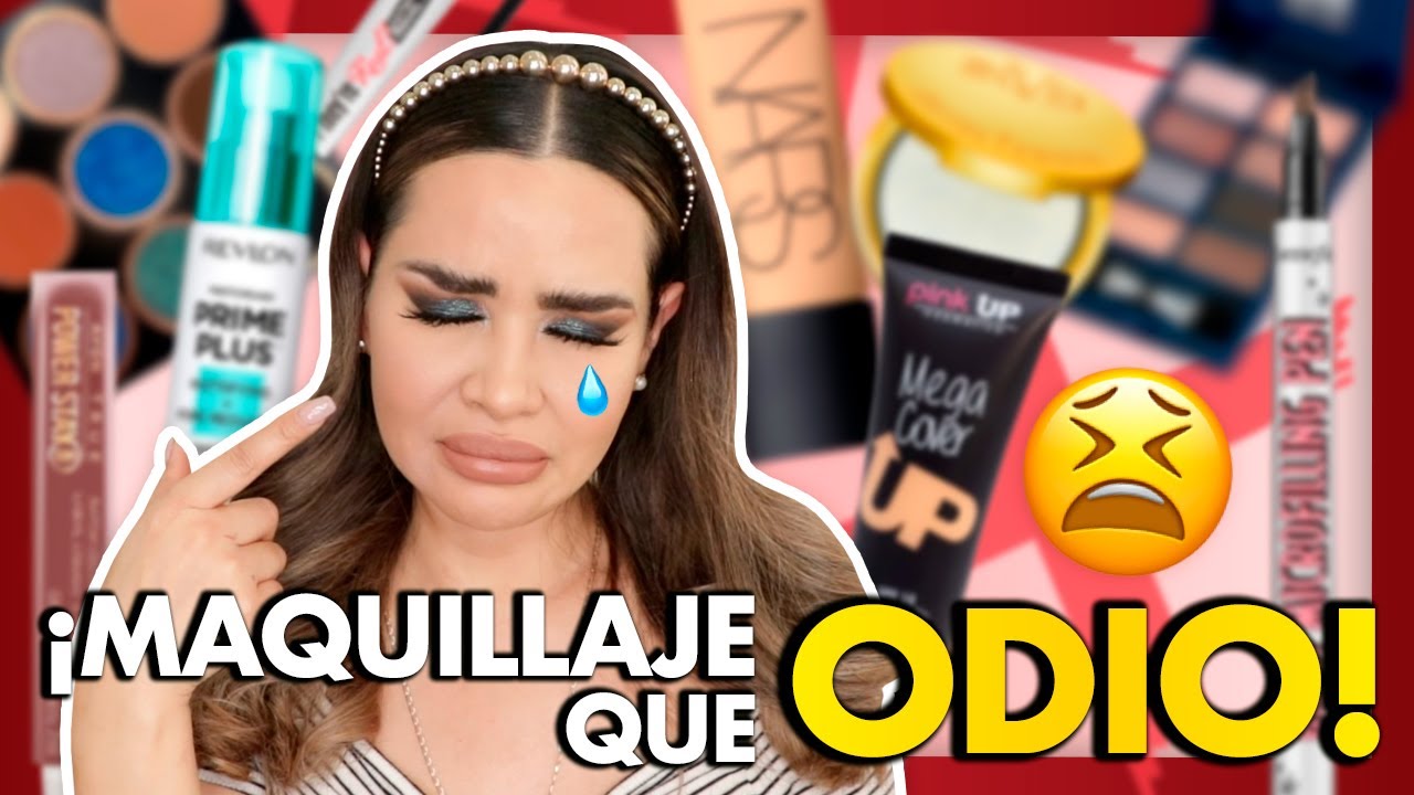 MAQUILLAJE CON PRODUCTOS QUE ODIO! TODO EN SERIO SALE MUY MAL... 🙄😒😡 | Mytzi Cervantes