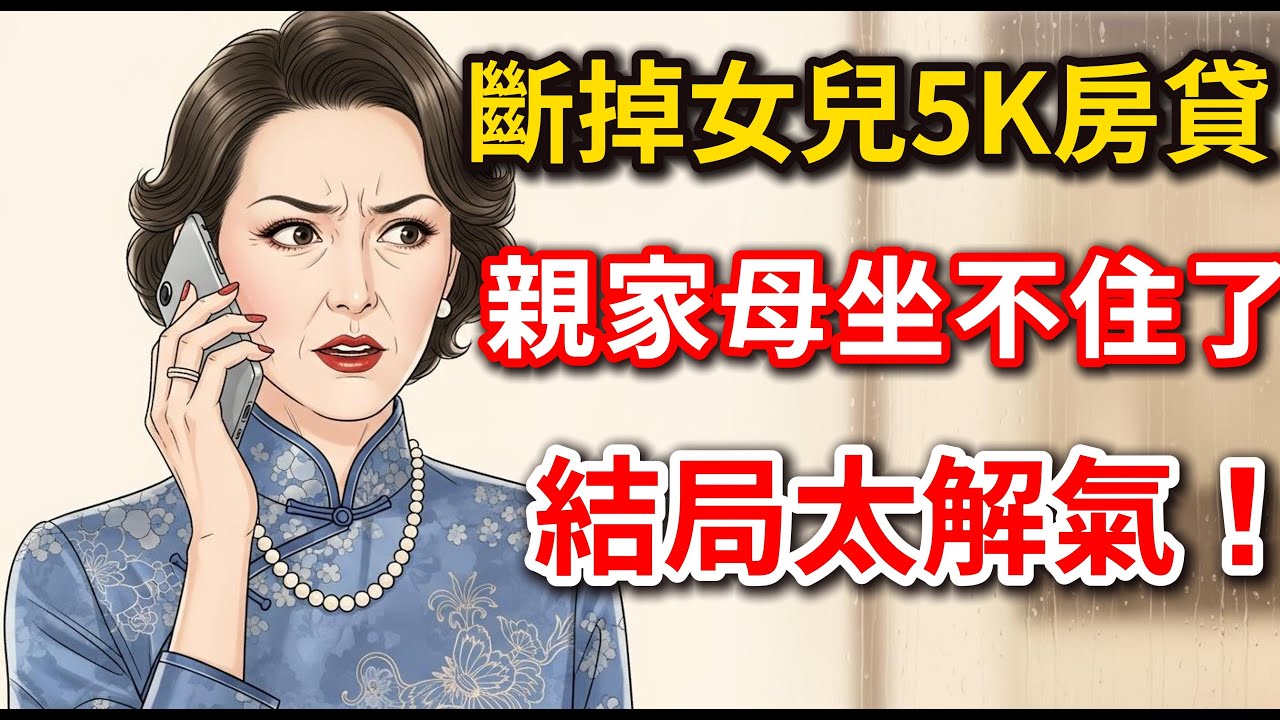 【家庭倫理】我斷掉女兒5000房貸，旅遊半年的親家母坐不住了：住飯店錢誰給？結局太解氣！#中老年智慧 #情感故事 #家庭倫理 #有聲小說