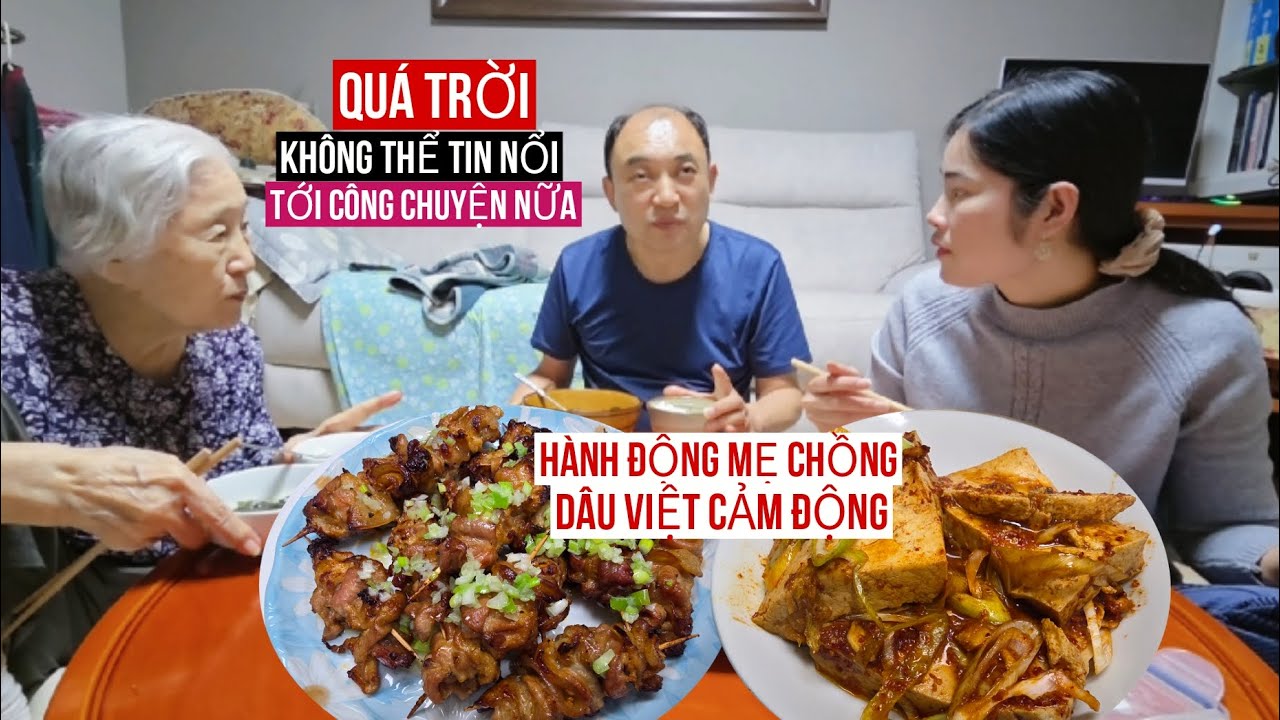 [CSHQ] ĐANG ĂN CƠM CHỒNG HÀN BÁO MỘT TIN CHẤN ĐỘNG, HÀNH ĐỘNG MẸ CHỒNG LÀM DÂU VIỆT CẢM ĐỘNG#food 