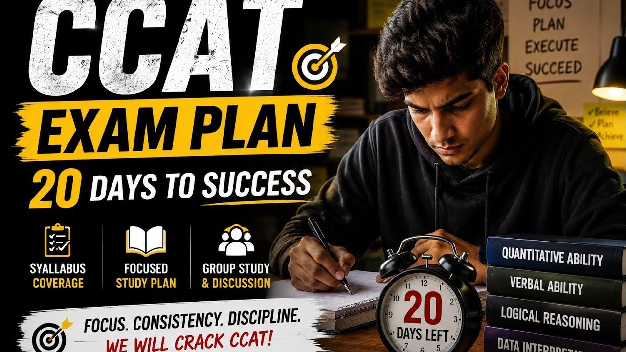 How to Crack C-DAC C-CAT Exam in 20 Days? 😰 My Group Study Plan & Strategy! 🔥