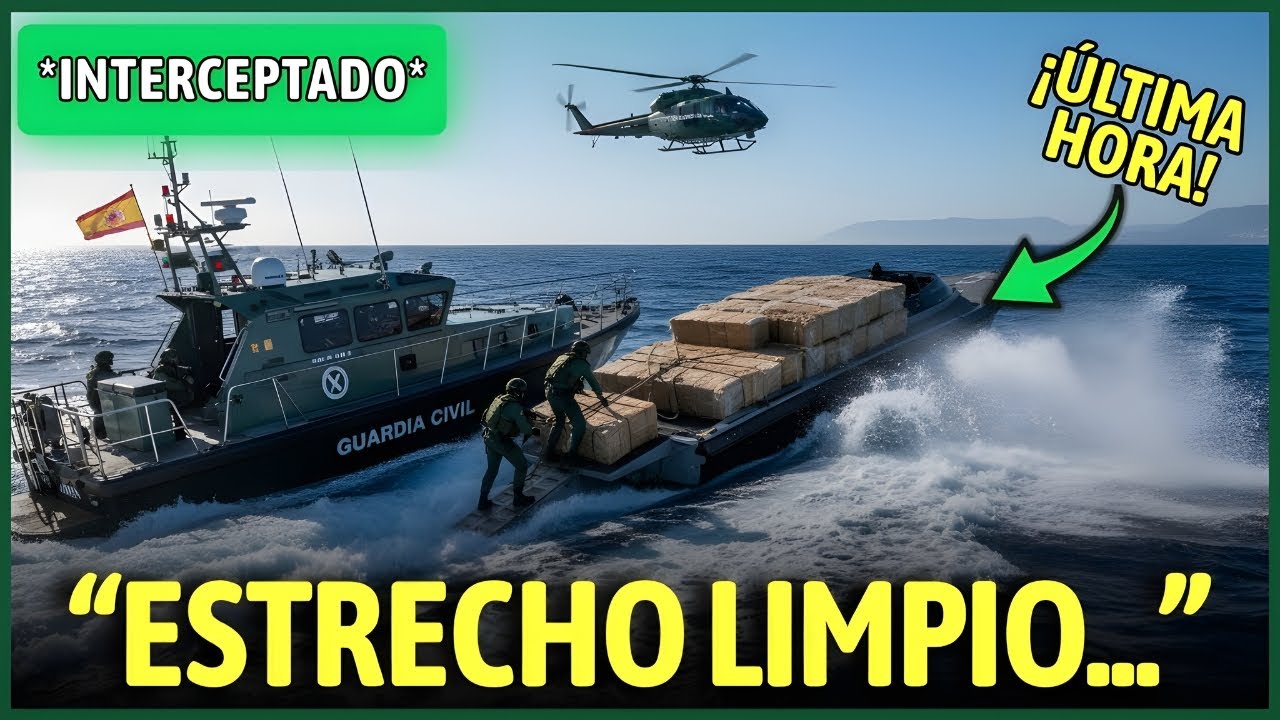 ¡DESCUBIERTO! Ruta del NARCO desmantelada: 3 TONELADAS de hachís interceptadas en el Estrecho