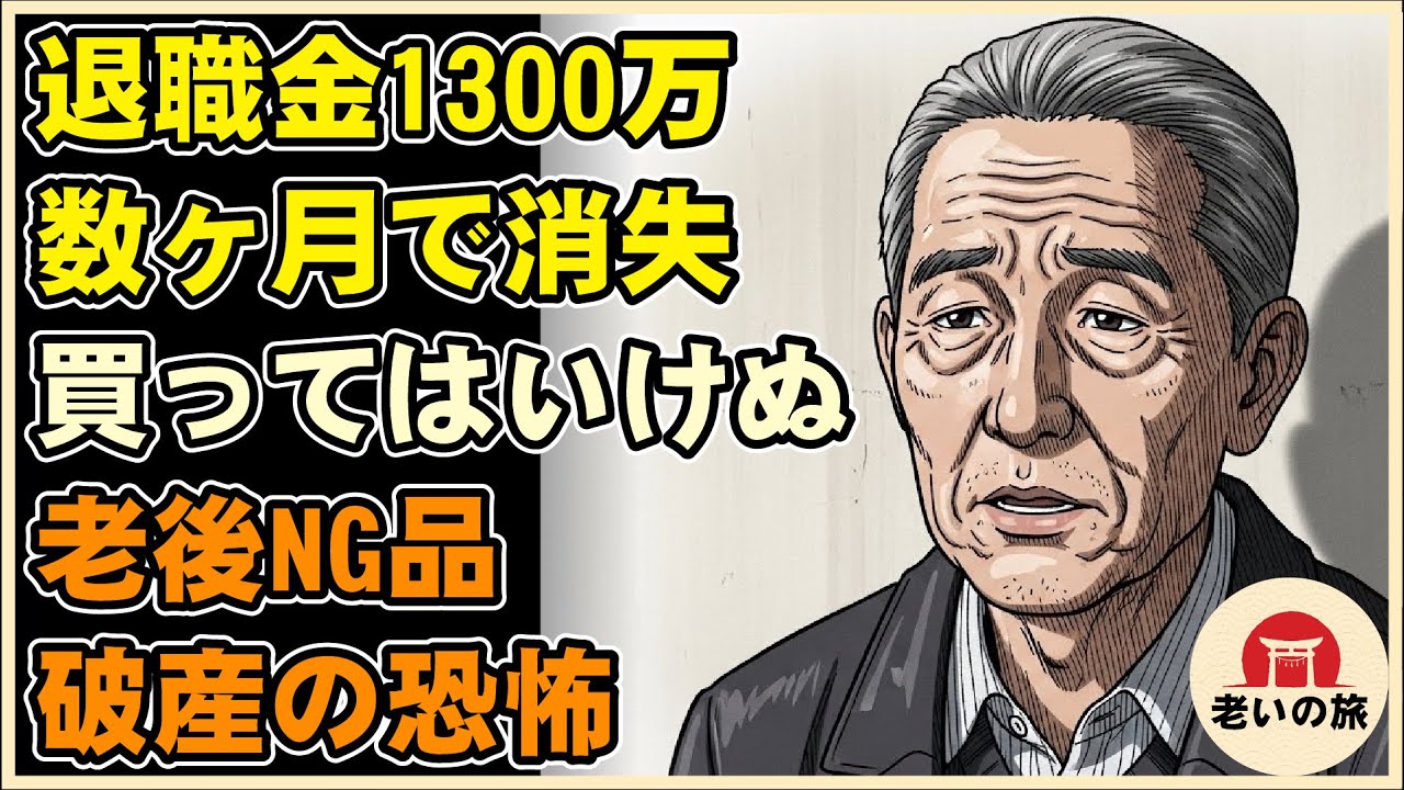 【漫画】退職金1300万円を数ヶ月で溶かした男。定年後に絶対買ってはいけない「NGな買い物」…老後破産の恐怖。【シニアライフ】【60代以上の方へ】