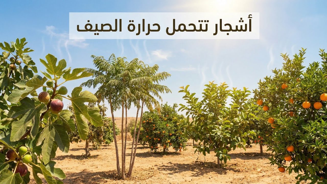 خذينا أشجار مثمره لحديقة البيت تتحمل حرارة الصيف 