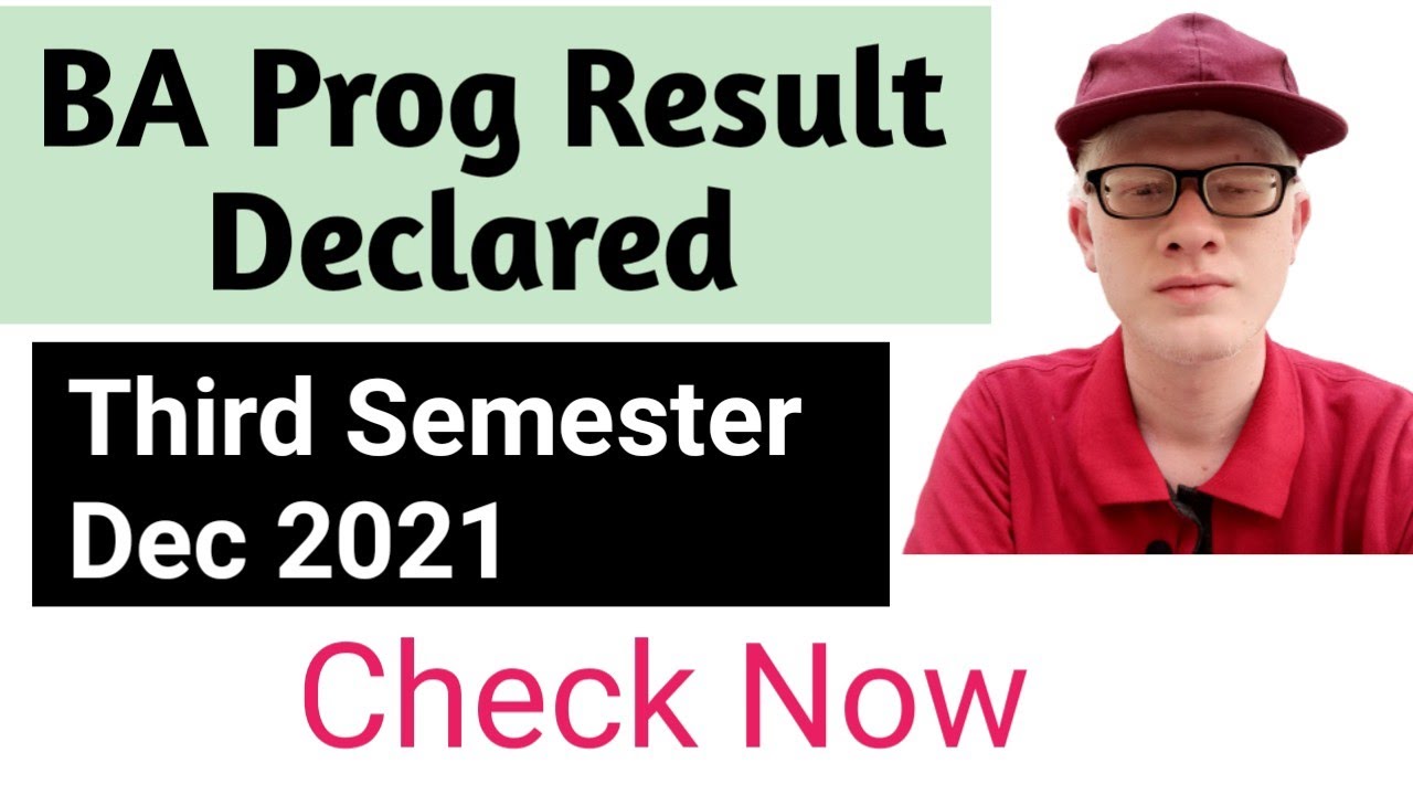 SOL BA PROG 3rd Semester Result Declared Dec 2021