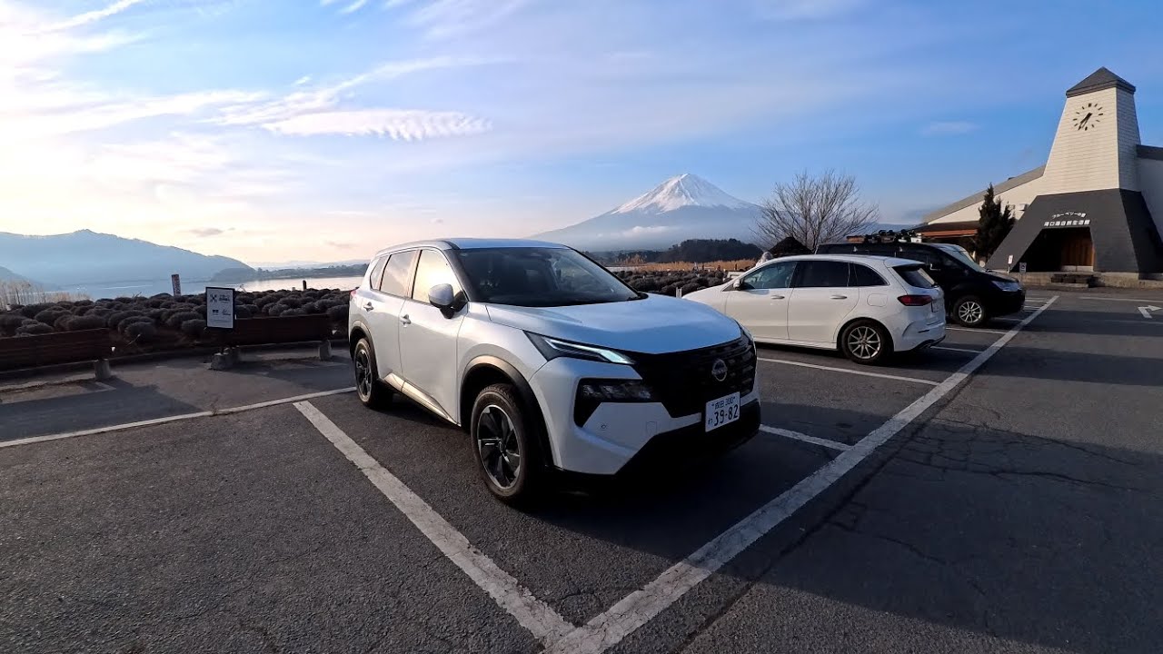 Nissan X-TRAIL e-4ORCE 日產租車l 河口湖大石公園 