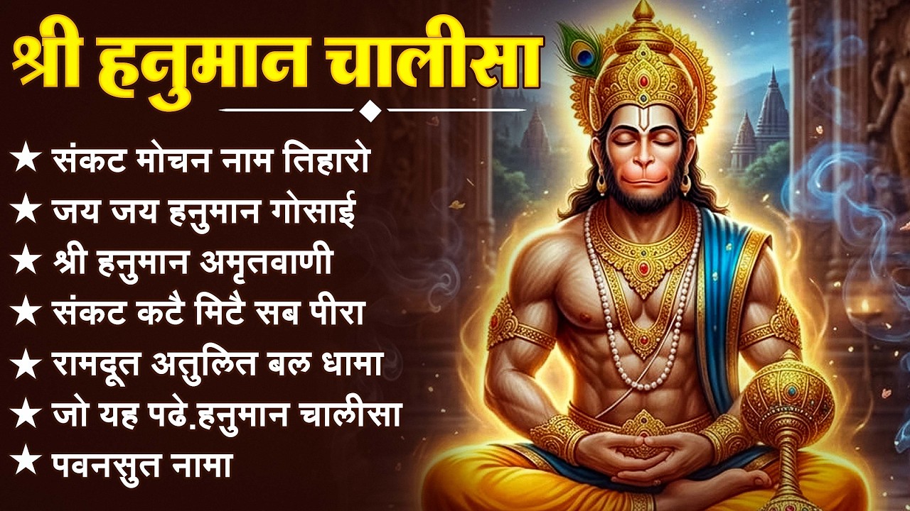 श्री हनुमान चालीसा 🌺🙏 shree hanuman chalisa original video 🙏🌺 gulshan kumar hariharan full hd
